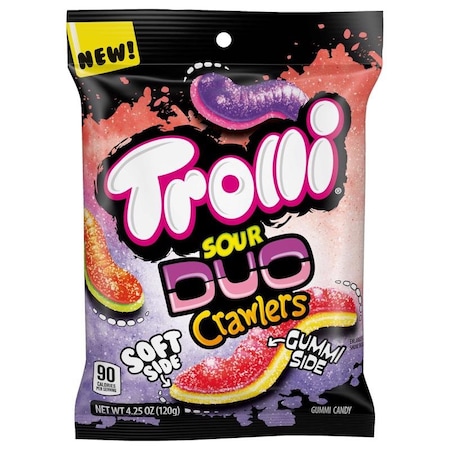 Trolli Trolli Sour Duo Crawlers Gummy Candy 4.25 oz, PK12 07815